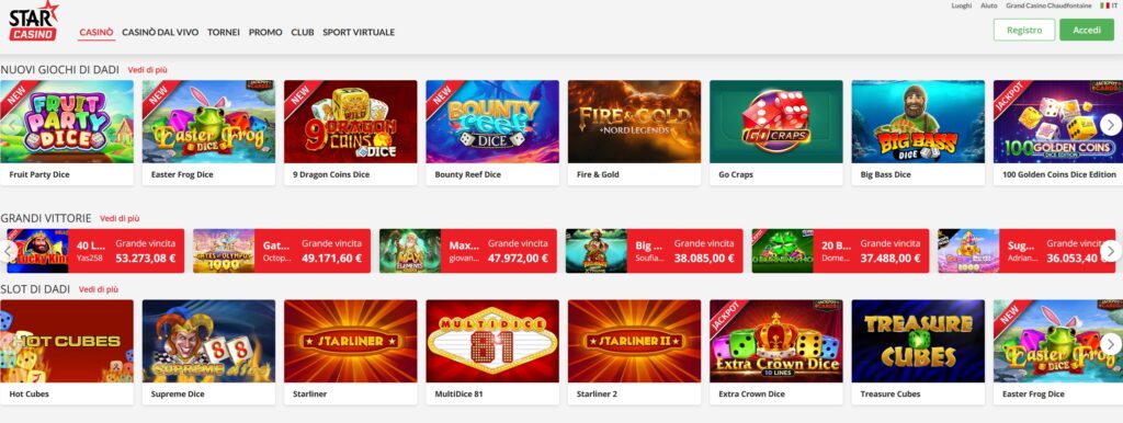 Starcasino.it - La destination ultime pour les jeux en ligne